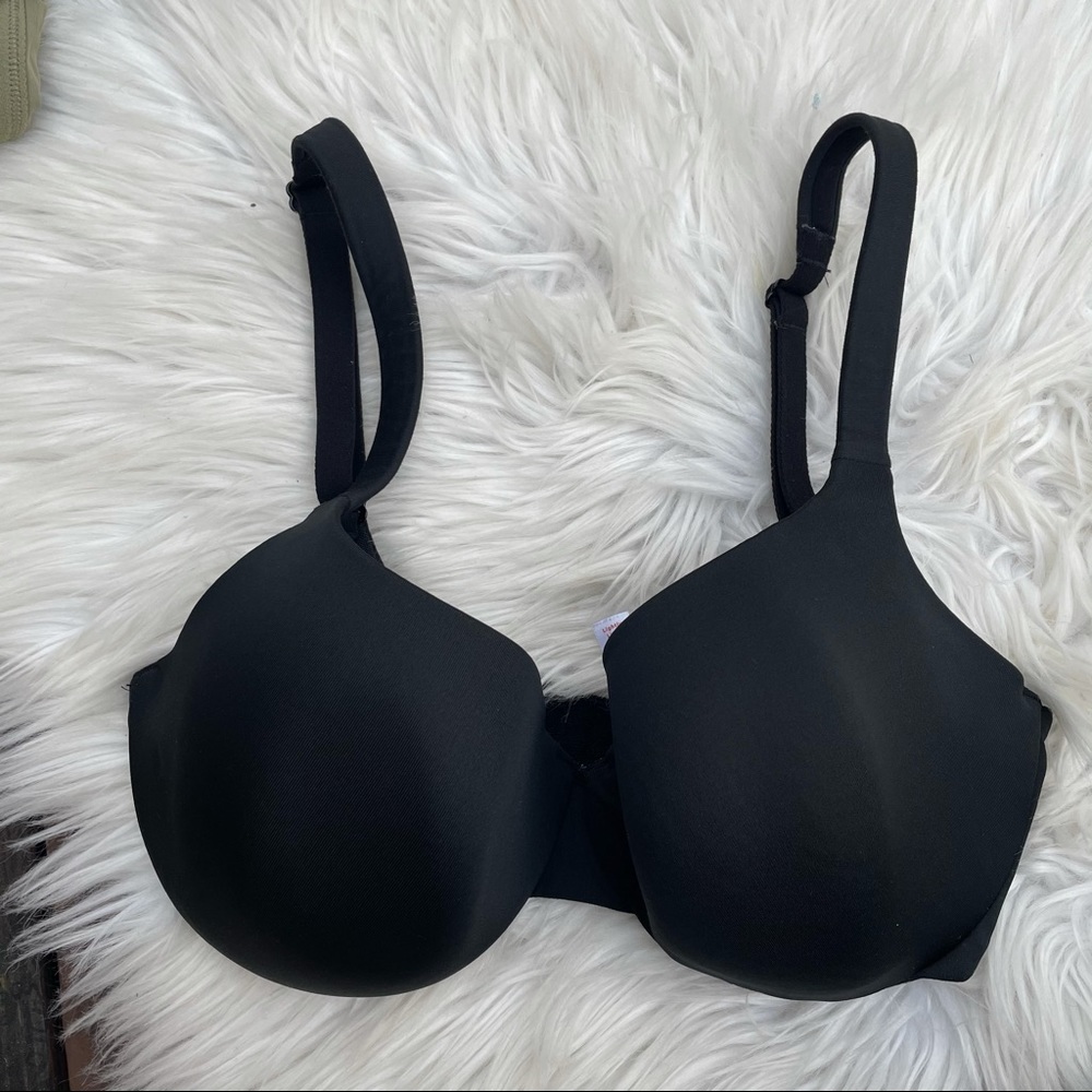 Cacique Bra Underwire Solid Black 34f Adjustable … - image 1